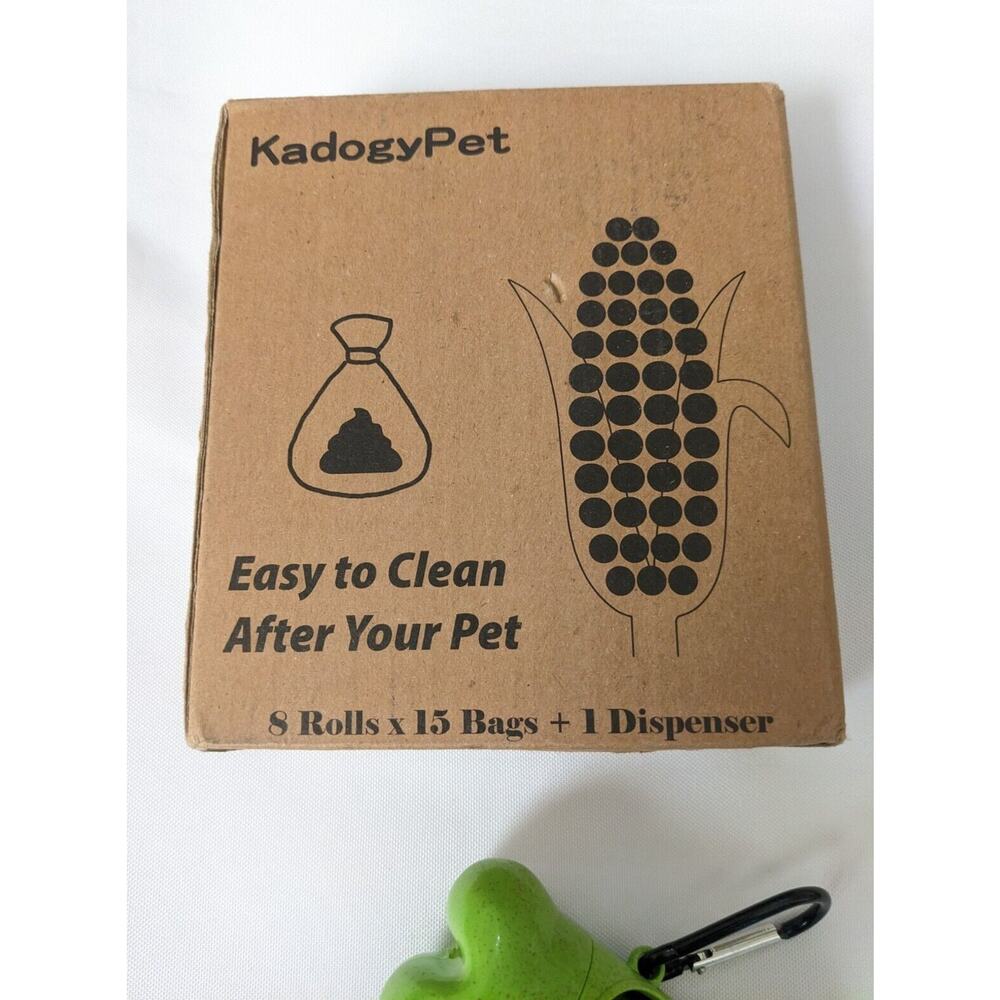DOGGOGREEN BIODEGRADABLE Dog Poop Bags Bone Dispenser Holder 120 Waste Bag New - Picture 2 of 3
